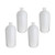Othmro White Translucent Plastic Lab Chemical Reagent Bottle 2000ml Small Mouth Sample Sealing Liquid Storage Container 4pcs