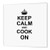 3dRose ht-157701-1 Keep Calm and Cook On-Carry on Cooking-Gifts for Chefs-Black Fun-Iron on Heat Transfer Paper for White Material 8 by 8-Inch