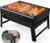 Charcoal Grill Barbecue Portable Grill Stainless Steel Folding BBQ Grill Tabletop Outdoor Camping Picnic Burner