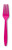 Creative Converting Touch of Color Premium 50 Count Plastic Forks, Hot Magenta