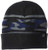 Steve Madden Mens High Profile Stripe Beanie Blue Camo One Size