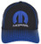 Checkered Flag Mens Mopar Cap an Adjustable Black   Blue Mesh Back Hat