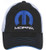 Checkered Flag Mens Mopar Cap Adjustable Black   White Mesh Back Trucker Hat