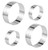 Bakerpan Stainless Steel Cookie Cutter Round Biscuit (2 Inch & 3 Inch)