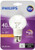 Philips 458794 40W Equivalent Soft White Clear G25 Dimmable LED with Warm Glow Light Effect Light Bulb
