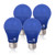 Bioluz LED Blue Light Bulbs 60W Replacement Non-Dimmable A19 LED Bulb 4-Pack