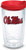 Tervis Ole Miss Rebels Logo Tumbler with Emblem and Red Lid 16oz Clear