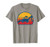 Retro Backhoe Loader Sunset Vintage Construction Graphic T-Shirt