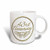3dRose (mug_154485_5) 43rd Anniversary gift - gold text for celebrating wedding anniversaries - 43 years married together - Two Tone Red Mug, 11oz