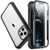 SPIDERCASE Case Compatible with iPhone 12 Pro Max Protective Case with Built-in Screen Protector BlackClear