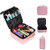 Travel Makeup Train Case Professional Cosmetic Organizer Bag for Women Girl Makeup Organizer Makeup Artist Storage Bag with Adjustable Divider for Cosmetics Makeup ToolBrushToiletryJewelry Pink