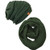 Wrapables Winter Warm Knitted Infinity Scarf and Beanie Hat Set Hunter Green