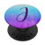 Mandala Letter J Blue Purple Teal Monogram Initial J - Girls PopSockets Grip and Stand for Phones and Tablets