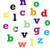 FMM Lower Case Block Alphabet Tappit Cutters Set