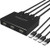 DIGITNOW USB Switch Selector 4 Port USB Peripheral Switcher Box Hub for 4 Computers Sharing 3 USB Device Keyboard Mouse Scanner Printer with 4 USB Cables