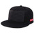 Pure Cotton Mens Hat Hip Hop Baseball Cap Punk Rock Snapback Cap Adjustable Flat Cap Black