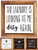 KU-DaYi Wood Framed Block Sign -The Laundry is Looking at Me Dirty Again Funny Rustic Farmhouse Laundry Room Decoration