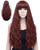 Iciwueen Auburn Wig for Women 28 Long Curly Wavy Wigs with Bangs Natural Looking Premium Heat Resistant Synthetic Wigs for Girls Lady Cosplay Party Daily Wear