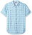 Quiksilver Waterman Mens Wake Plaid Button Down Shirt Crystal Blue M