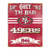 Party Animal NFL Embossed Metal Vintage San Francisco 49ers Sign