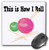 3dRose This is How I Roll Balls of Yarn Knitting Design Mouse Pad mp-102545-1