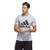 adidas mens Basic Badge of Sport Tee Medium Gray Heather X-Large