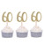 Giuffi Set of 24 Golden 60th Birthday Cupcake Toppers Party Decors - by