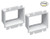 iMBAPrice BE2-2 (2-Gang) Electrical Power Outlet Box Extender - White, 2-Pack (Made in USA)