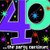 Amscan The Party Continuous 40th Birthday Party Table Cover, Multi, 54" x 102" Plastic