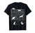 Cute Cat Kitty Playing Music Note Clef Musician Art Pianist T-Shirt