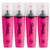Sharpie Clear View Fluorescent Highlighters, Chisel Tip, Smear Guard Ink (Pink, 4-Pack)