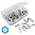 SOTOGO 120 Count Shelf Pins 5mm Spoon Shape Cabinet Furniture Shelf Support Pegs Nickel Plated