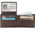 Wallet for Men-Genuine Leather RFID Blocking Bifold Stylish Wallet With 2 ID Window Vegetable Tanned Coffee