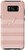 Galaxy S8 Rose Pink Stripes Letter J Initial Monogram Case