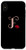 iPhone XS Max Letter F rose pink monogram phone case initial F black Case