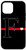 iPhone 12 mini Black Red Thin Line Monogram Letter F Initial Heart Case