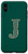 iPhone XS Max Letter J Green Background Monogram Case