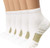 Cotton copper Compression Ankle Socks white 5 Pairs LXL 