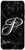 Galaxy S8 First Last Name Initial Letter P on White Black Design Case