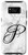 Galaxy S8 First Last Name Initial Letter P on White Black Design Case