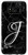 Galaxy S8 First Last Name Initial Letter J on White Black Design Case