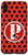 iPhone XS Max Polka Dots Ladybug Monogram Name Initial Letter P Case