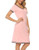 Aibrou Women V Neck Nightgowns Contrast Cotton Nightshirt Short Sleeve Sleepwear Casual Sleep Dress Pink XL Aibrou Women V Neck Nightgowns Contrast Cotton Nightshirt Short Sleeve Sleepwear Casual Sleep Dress Pink XL