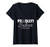 Womens Math Teacher Problem Solver Calculator Nerd Smart Graphic V-Neck T-Shirt