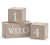 Burton   Burton Decor Wood Milestone Block Set