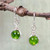 Peridot Gemstone Minimal Drop Earrings - 925 Sterling Silver - August Birthstone Jewelry Peridot Gemstone Minimal Drop Earrings - 925 Sterling Silver - August Birthstone Jewelry