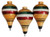 IER Mexican Trompos Mexican Flag Colors Wooden Spin Tops Metal Tips Made in Mexico Premium Quality 3 Pack