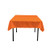 LA Linen Polyester Poplin Square Tablecloth, 52 by 52-Inch, Orange