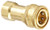 Dixon Valve 2HF2-B Brass ISO-B Interchange Hydraulic Fitting Coupler 14 Coupling x 14 - 18 NPTF Female Thread