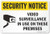 SmartSign Security Notice - Video Surveillance In Use On Premises Sign  12 x 18 Aluminum